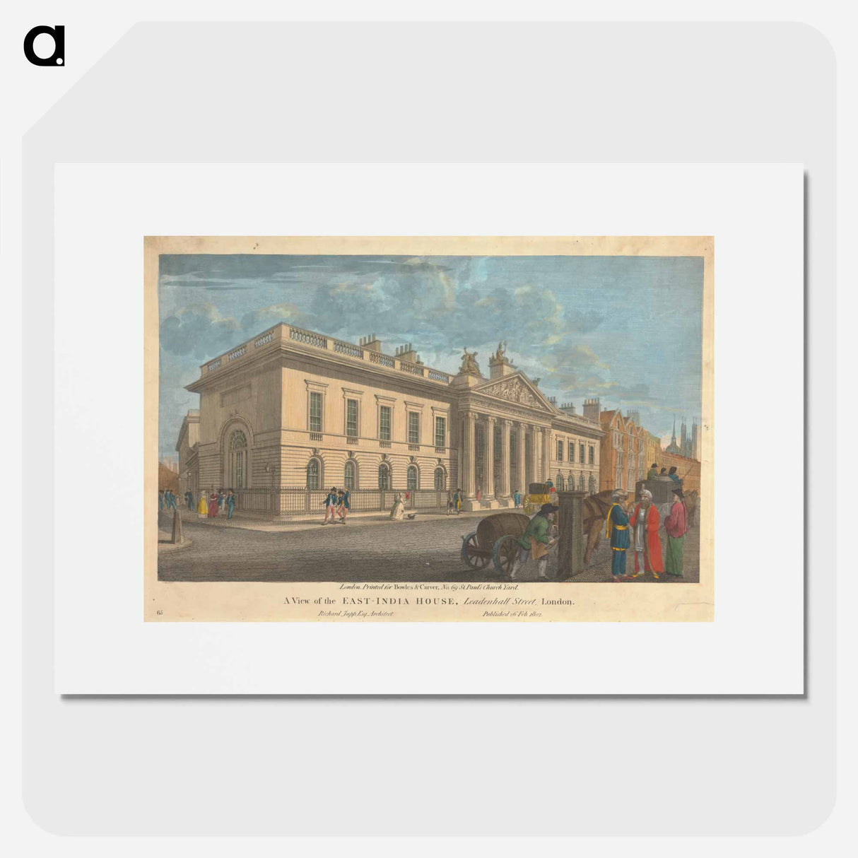 アートポスター-A View of the East-India House, Leadenhall Street, London
- イェール大学アートギャラリー Poster.