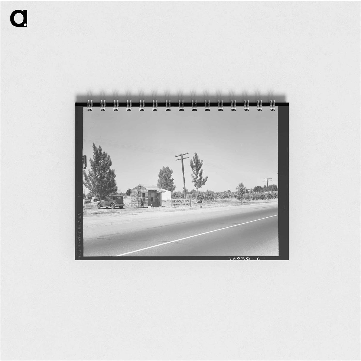 アートメモ帳-Between Tulare and Fresno, California - ドロテア ラング Memo.