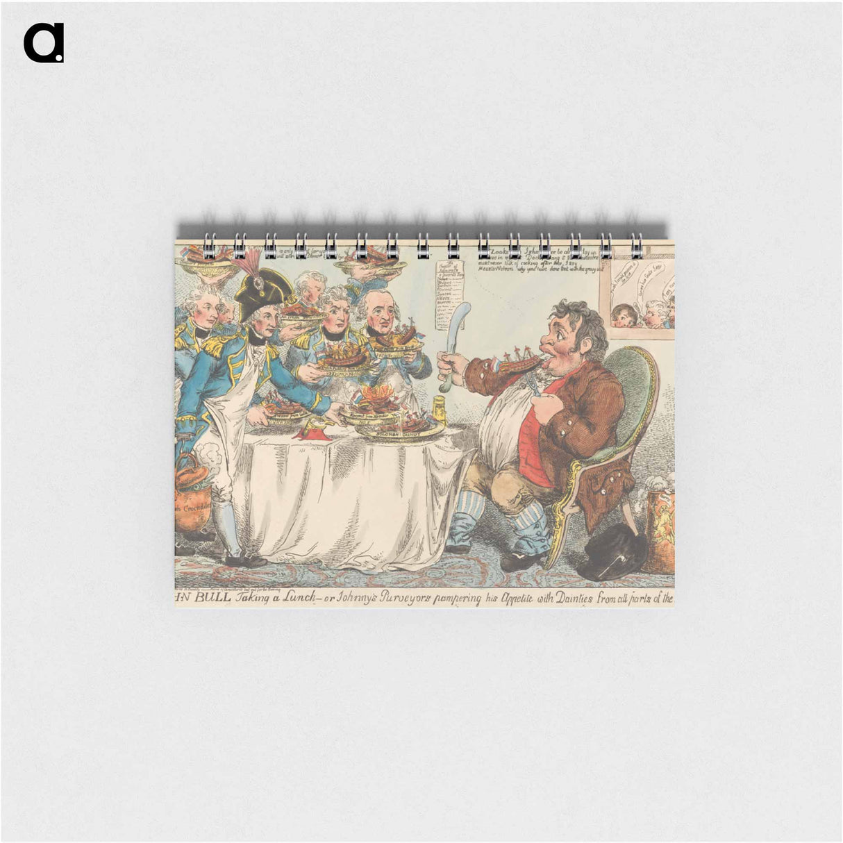 アートメモ帳-John Bull Taking a Lunch - or Johnny's Purveyors Pampering His Appetite with Dainties From All Parts of the World
- イェール大学アートギャラリー Memo.