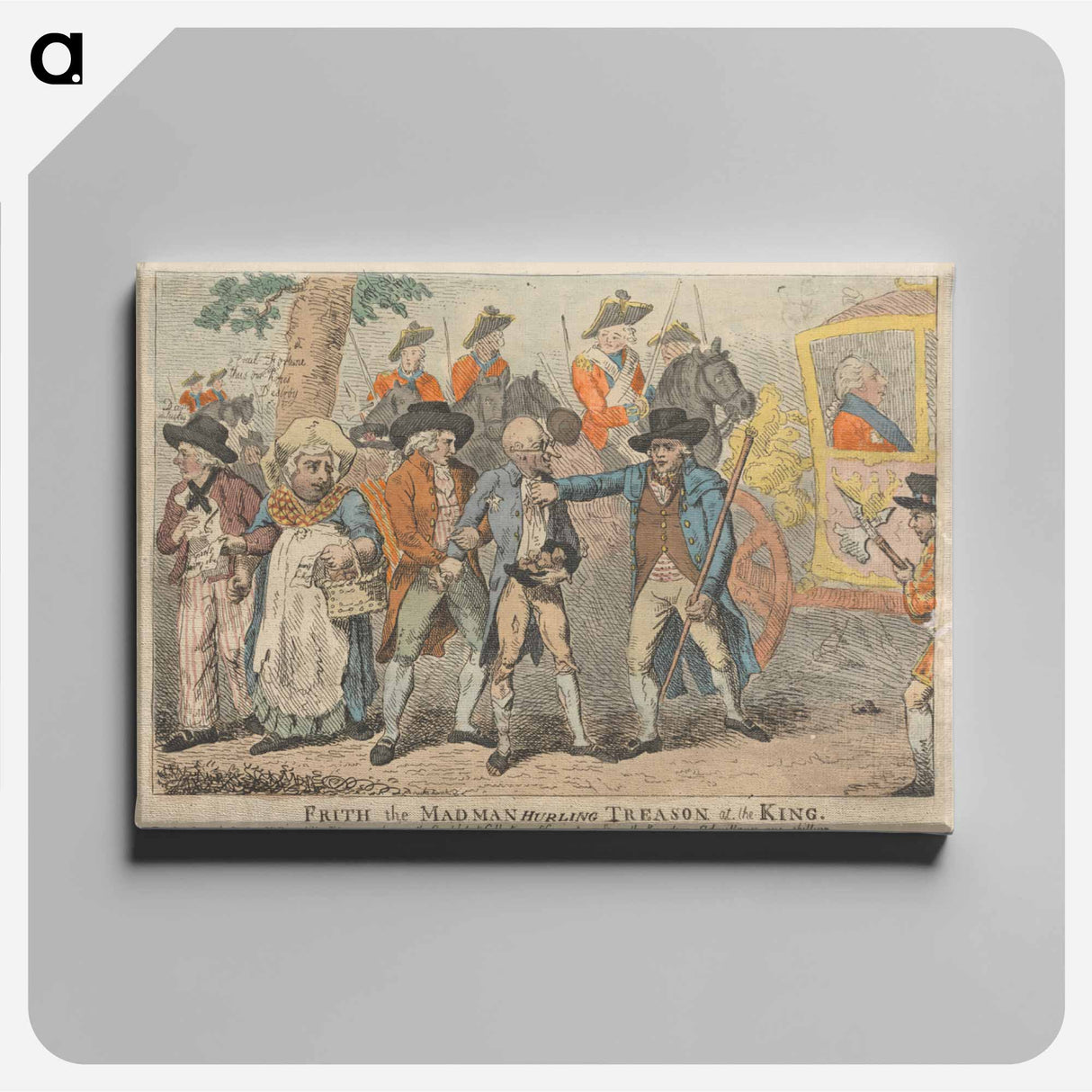 アートパネル-Frith the Madman Hurling Treason at the King
- イェール大学アートギャラリー Canvas.