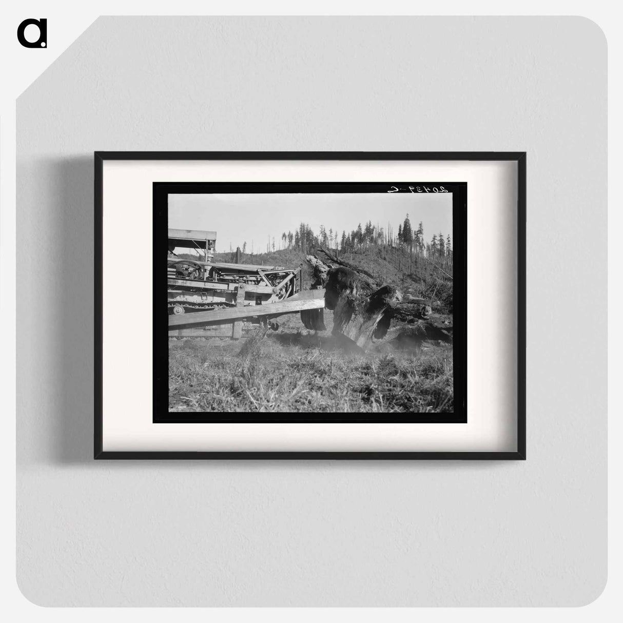 アートポスター-Caterpillar clearing land on cut-over western Washington farm - ドロテア ラング Poster.