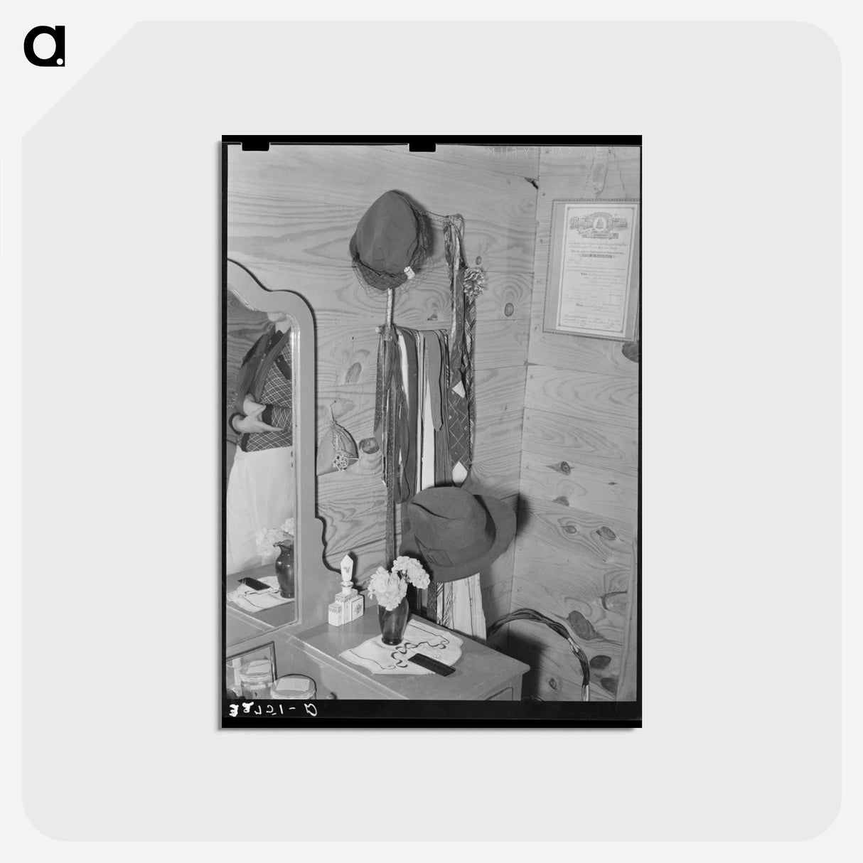 アートポストカード-Marriage. Home of farm couple living near Jefferson, Texas
- ラッセル リー Postcard.