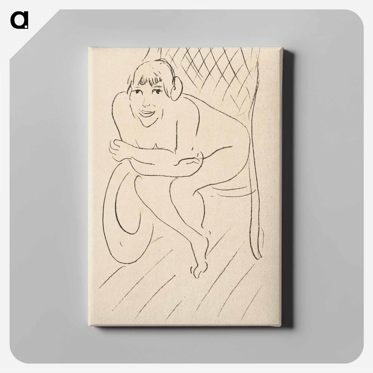 アートパネル-Nude Seated in a Rocking Chair
- イェール大学アートギャラリー Canvas.
