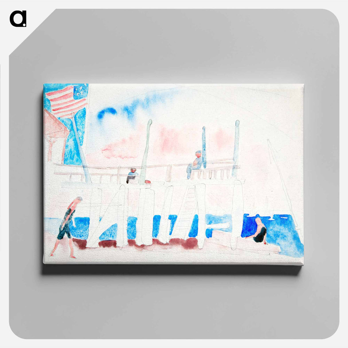 アートパネル-Pier With Four Figures
- イェール大学アートギャラリー Canvas.