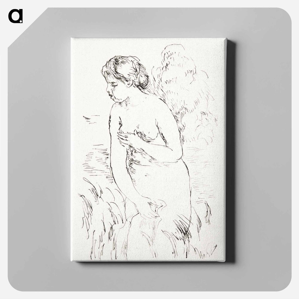 アートパネル-Baigneuse debout, à mi-jambes (Standing Bather, Down to the Knees)
- イェール大学アートギャラリー Canvas.