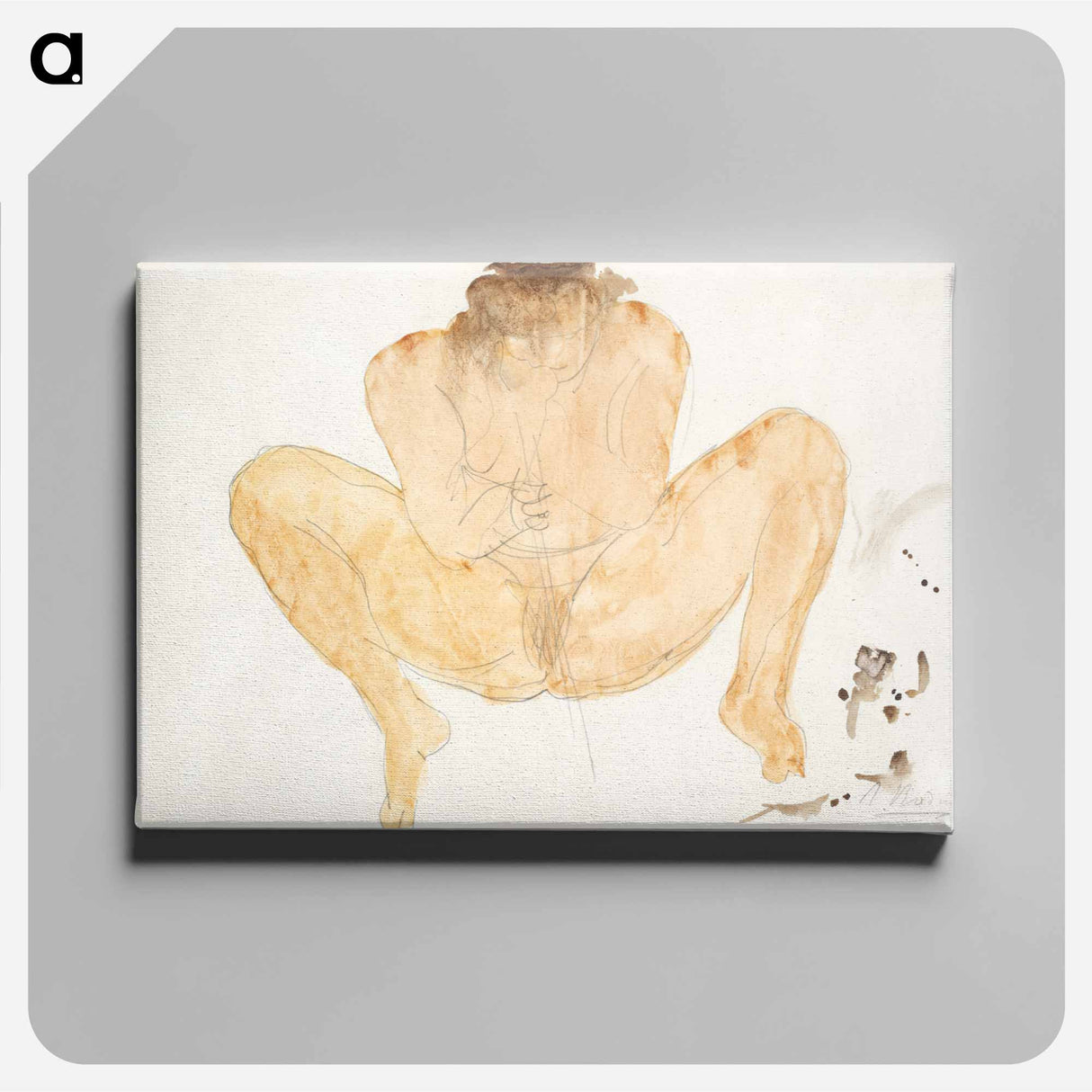 アートパネル-Study of a Nude, legs apart
- イェール大学アートギャラリー Canvas.
