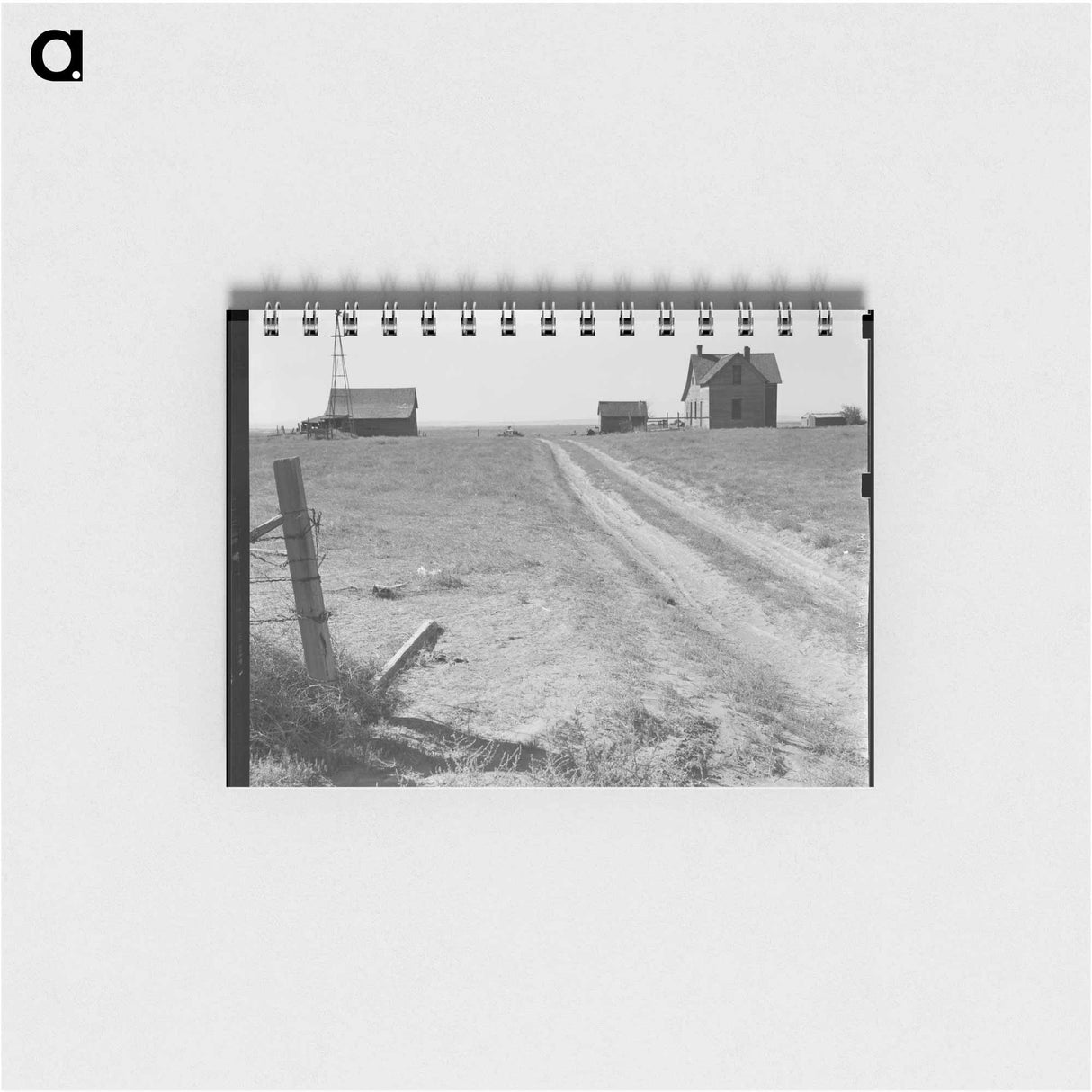 アートメモ帳-Abandoned farmhouse in Columbia Basin - ドロテア ラング Memo.