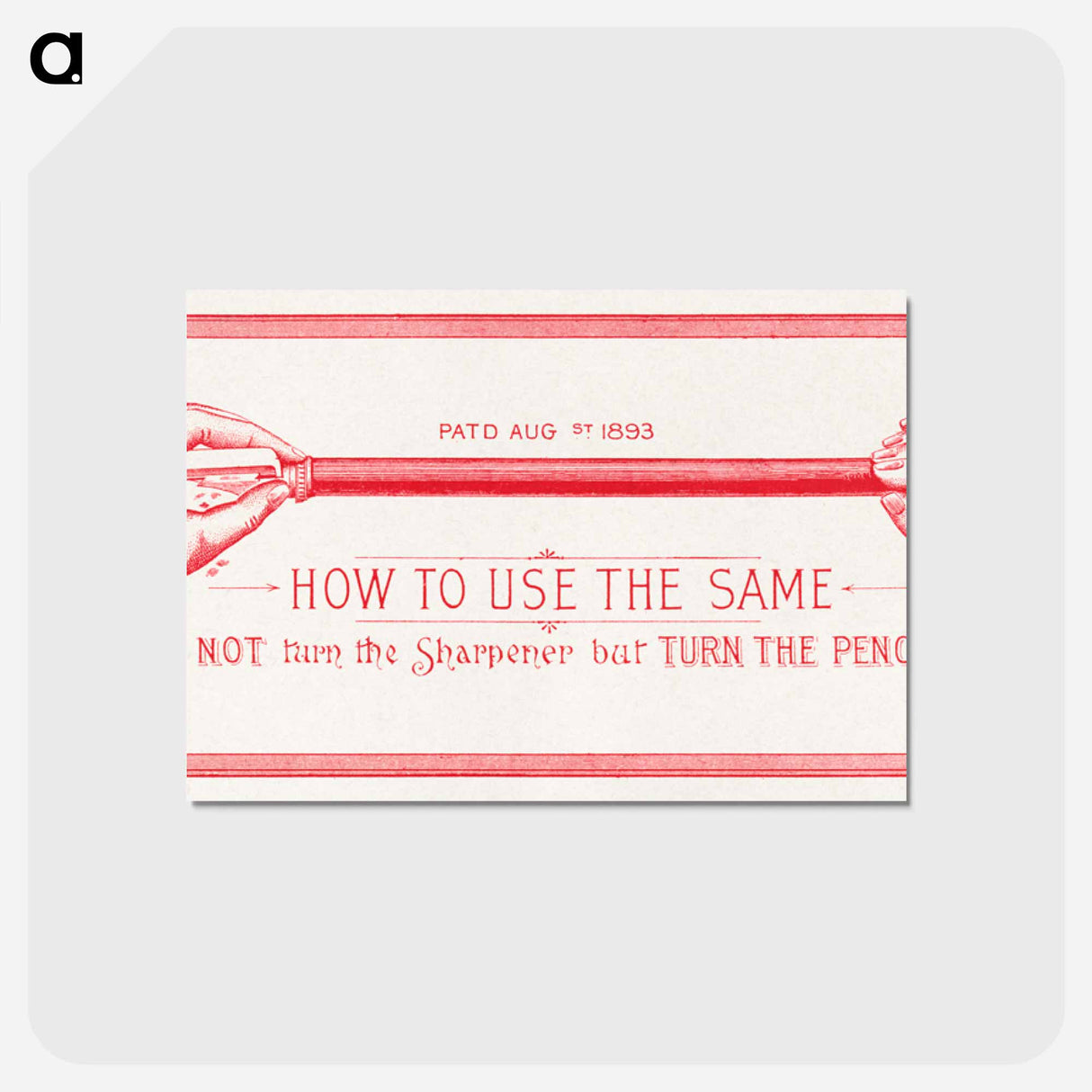 アートポストカード-The Eagle's New Pencil Sharpener
- ボストン公共図書館 Postcard.