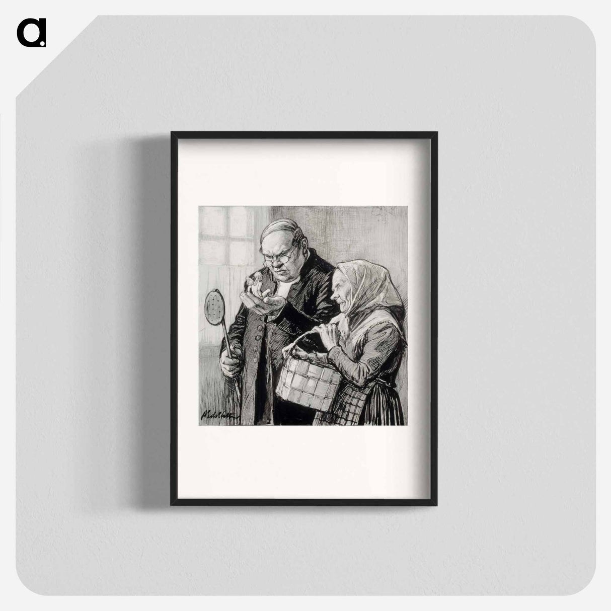 Illustration of the little genius - アルバート エーデルフェルト Poster.