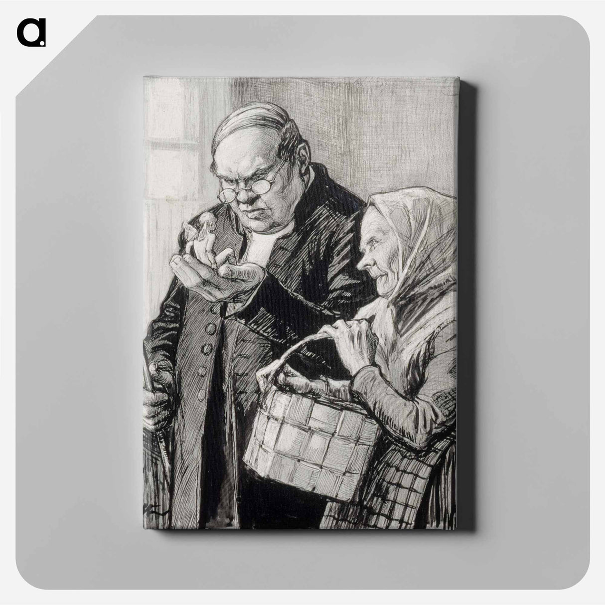 Illustration of the little genius - アルバート エーデルフェルト Canvas.