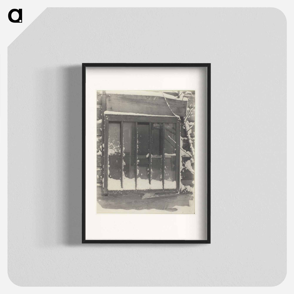 Window: Wood, Glass, Snow - アルフレッド スティーグリッツ Poster.
