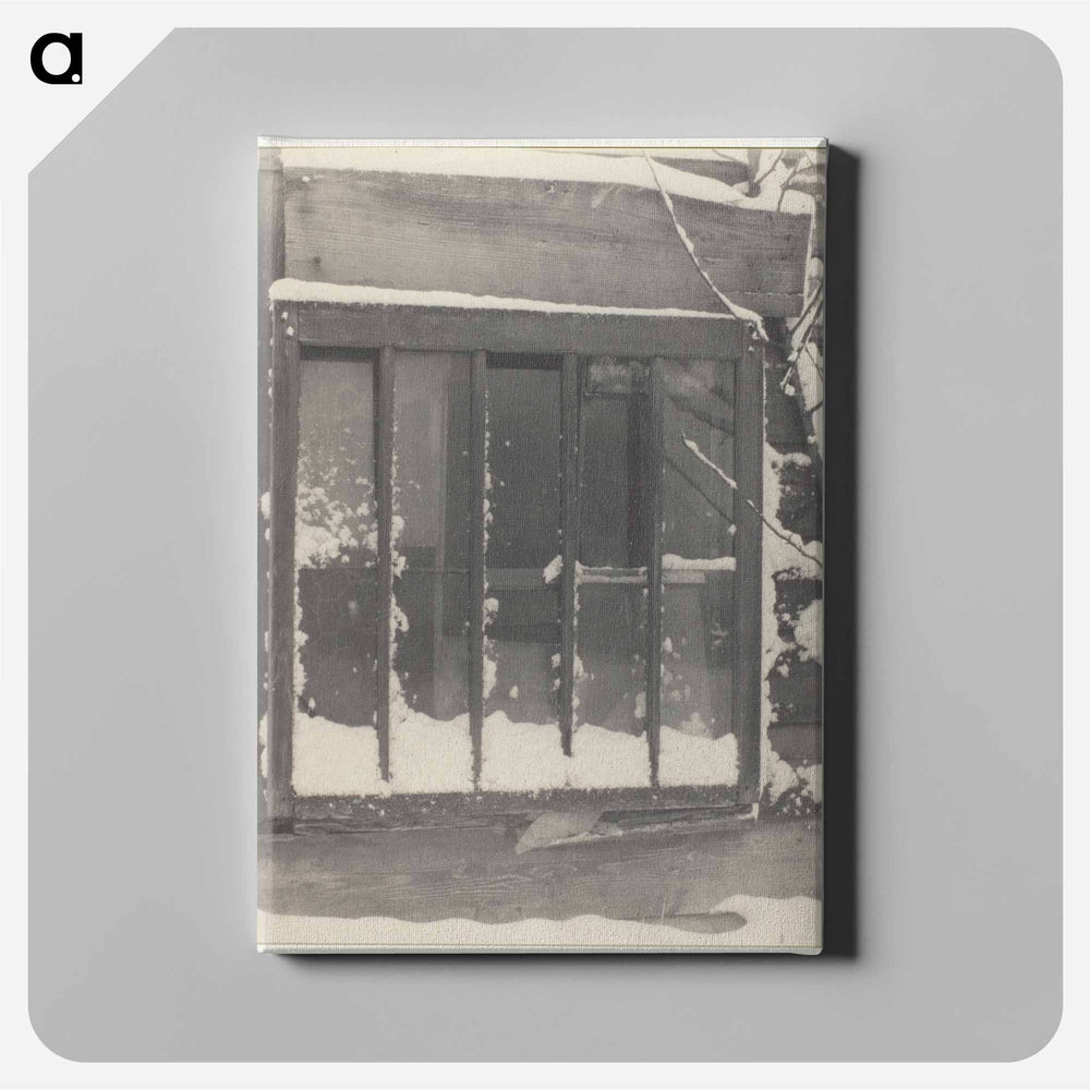 Window: Wood, Glass, Snow - アルフレッド スティーグリッツ Canvas.
