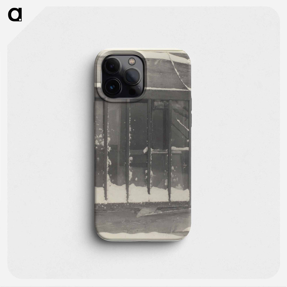Window: Wood, Glass, Snow - アルフレッド スティーグリッツ Phone Case.