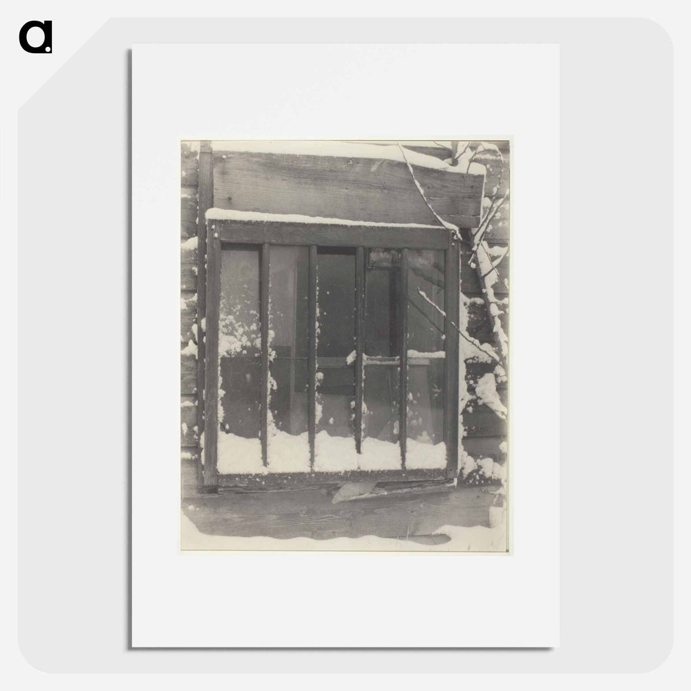 Window: Wood, Glass, Snow - アルフレッド スティーグリッツ Poster.