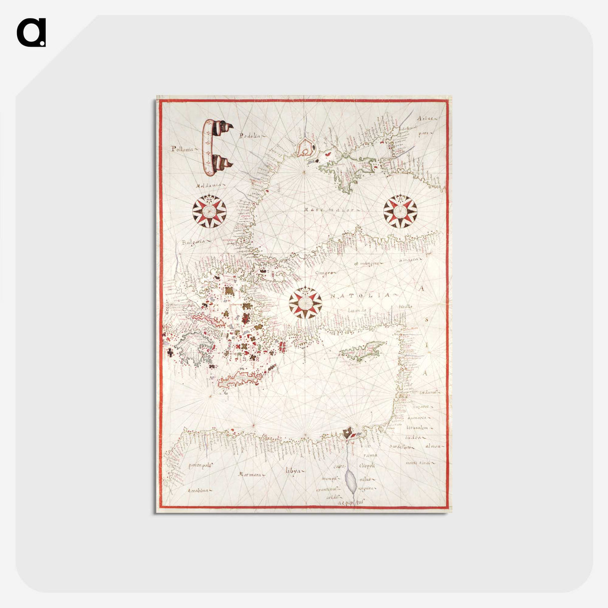 2-100_Antique-Maps_postcard