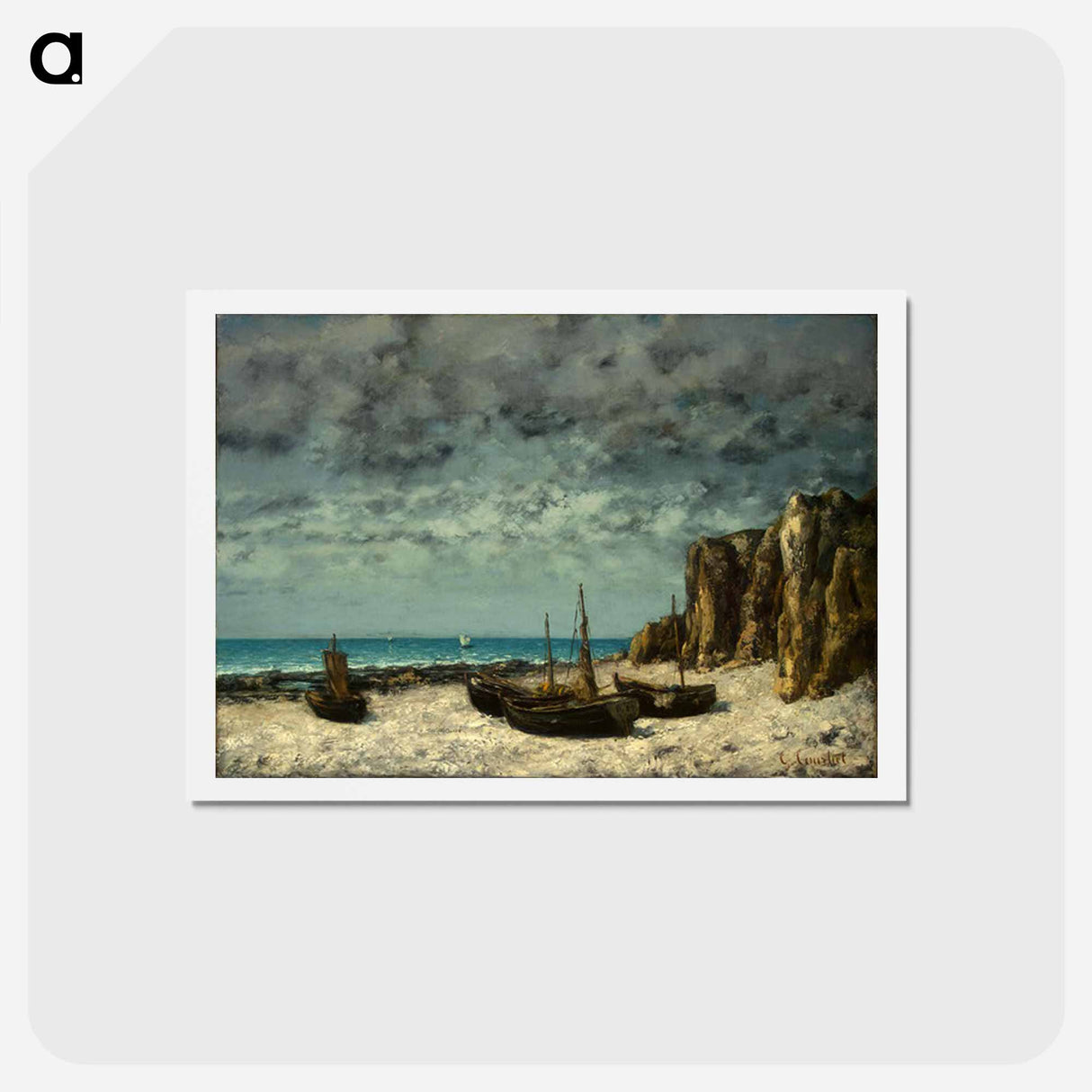 2-100_Gustave-Courbet_hagaki