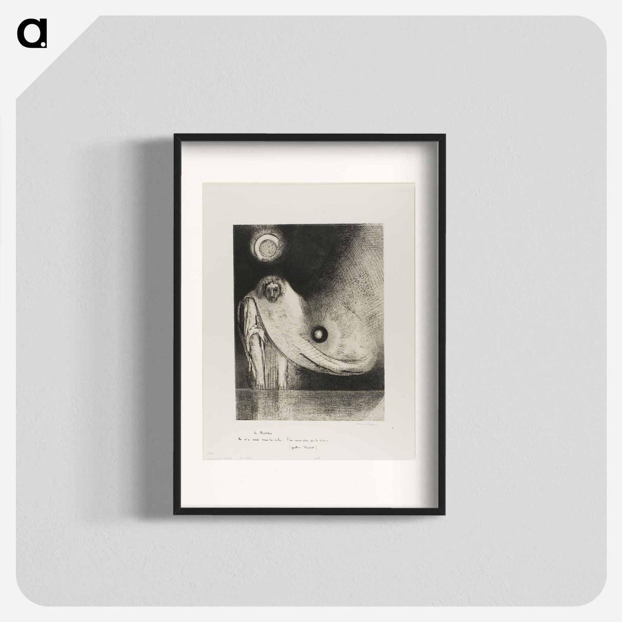 The Buddha - オディロン ルドン Poster.