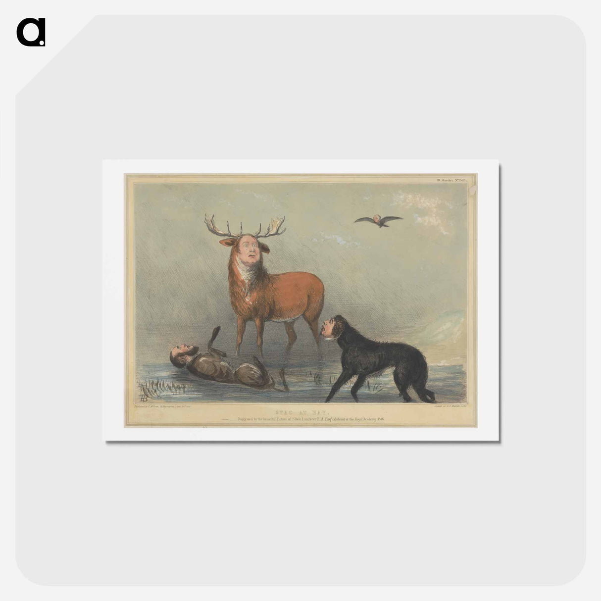 アートポストカード-Stag at Bay
- イェール大学アートギャラリー Postcard.