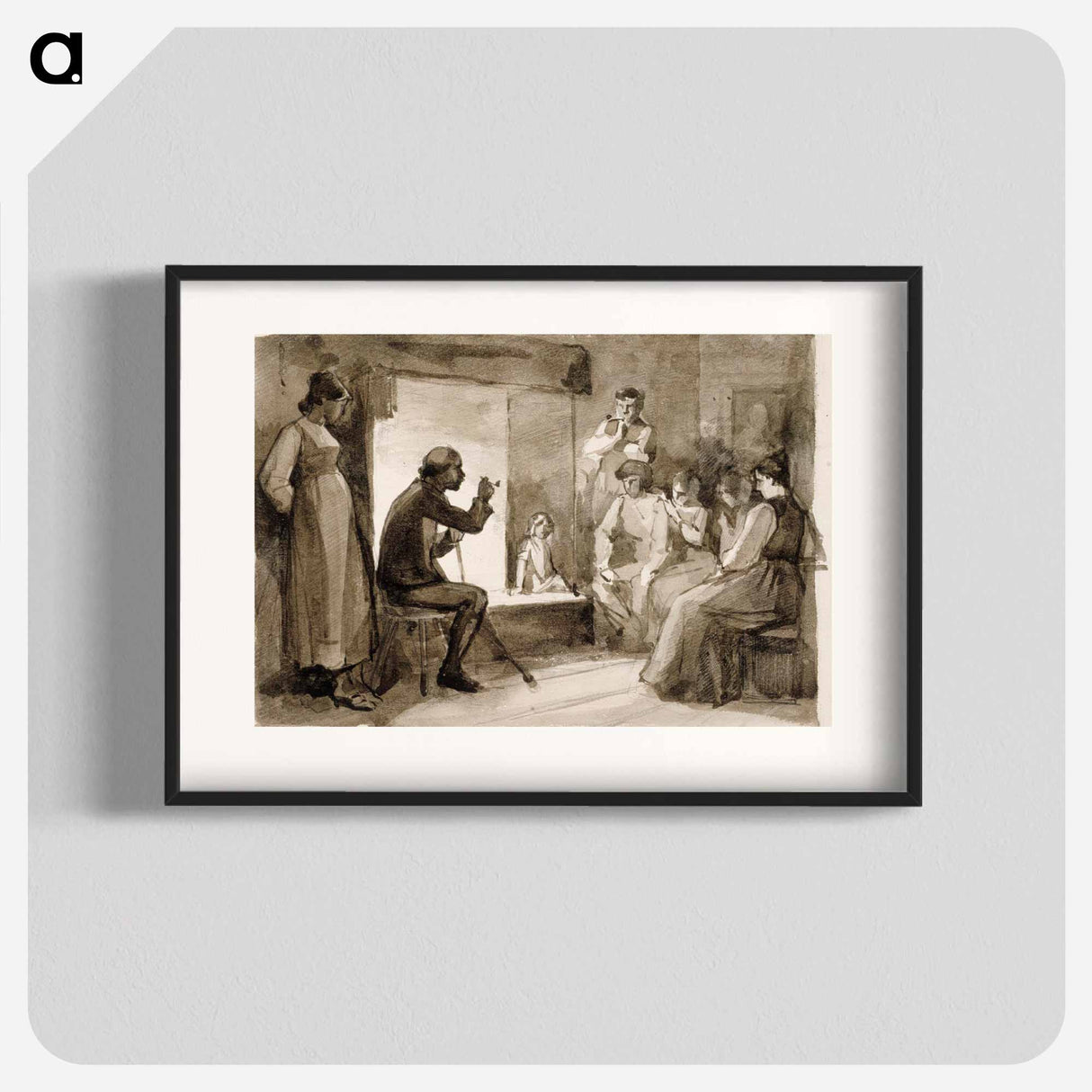 Pistol´s tales, composition study ii - アルバート エーデルフェルト Poster.