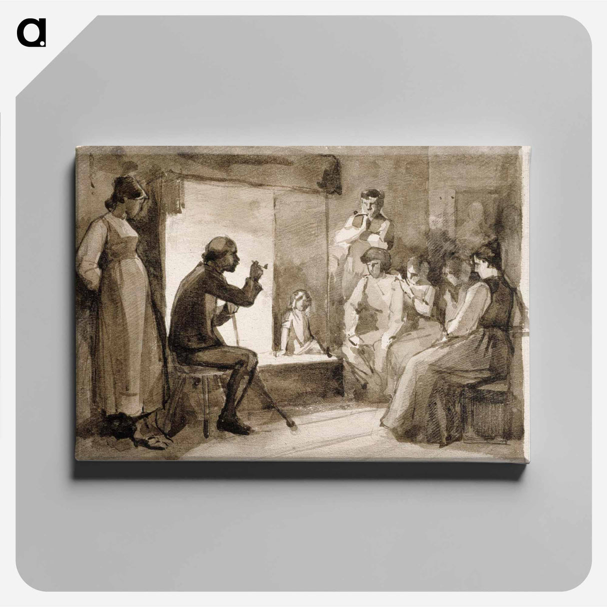 Pistol´s tales, composition study ii - アルバート エーデルフェルト Canvas.