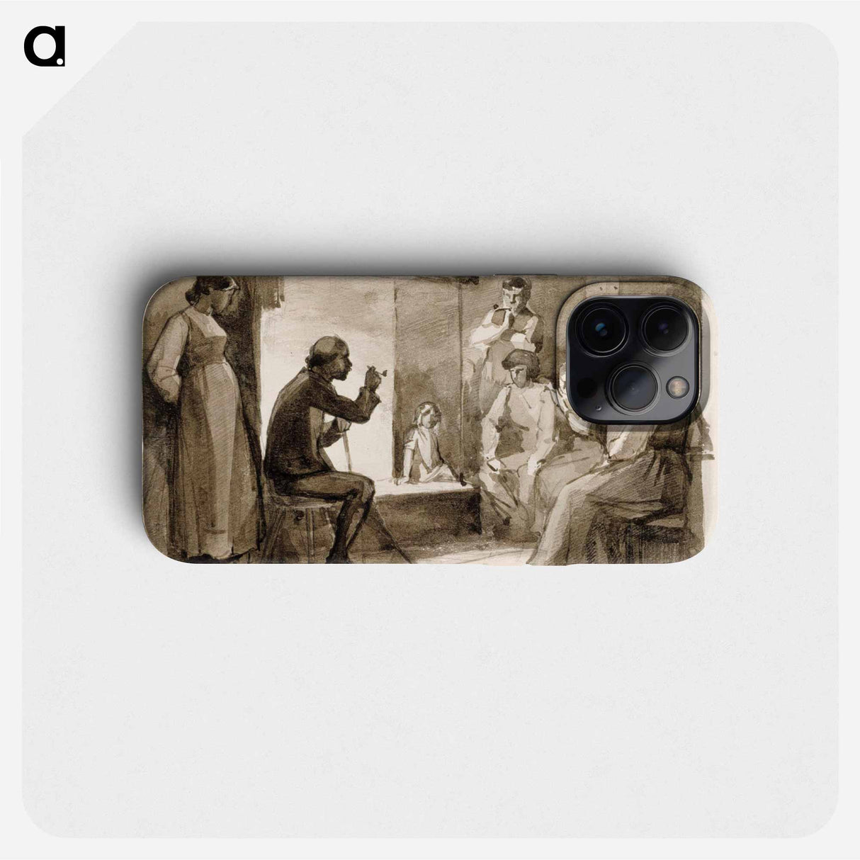 Pistol´s tales, composition study ii - アルバート エーデルフェルト Phone Case.