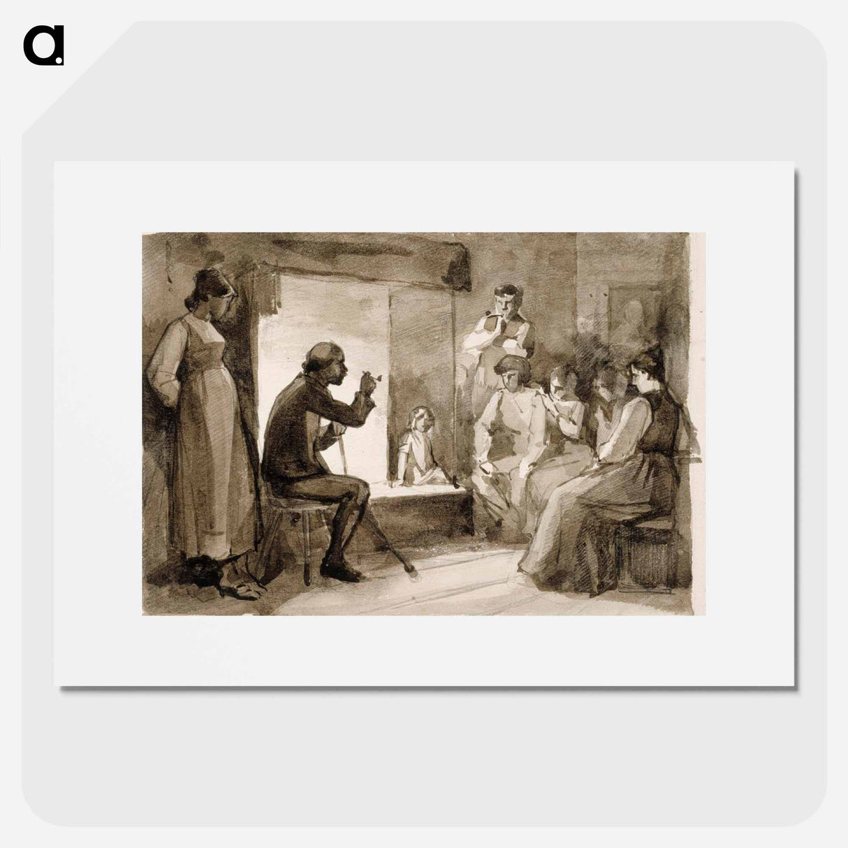 Pistol´s tales, composition study ii - アルバート エーデルフェルト Poster.