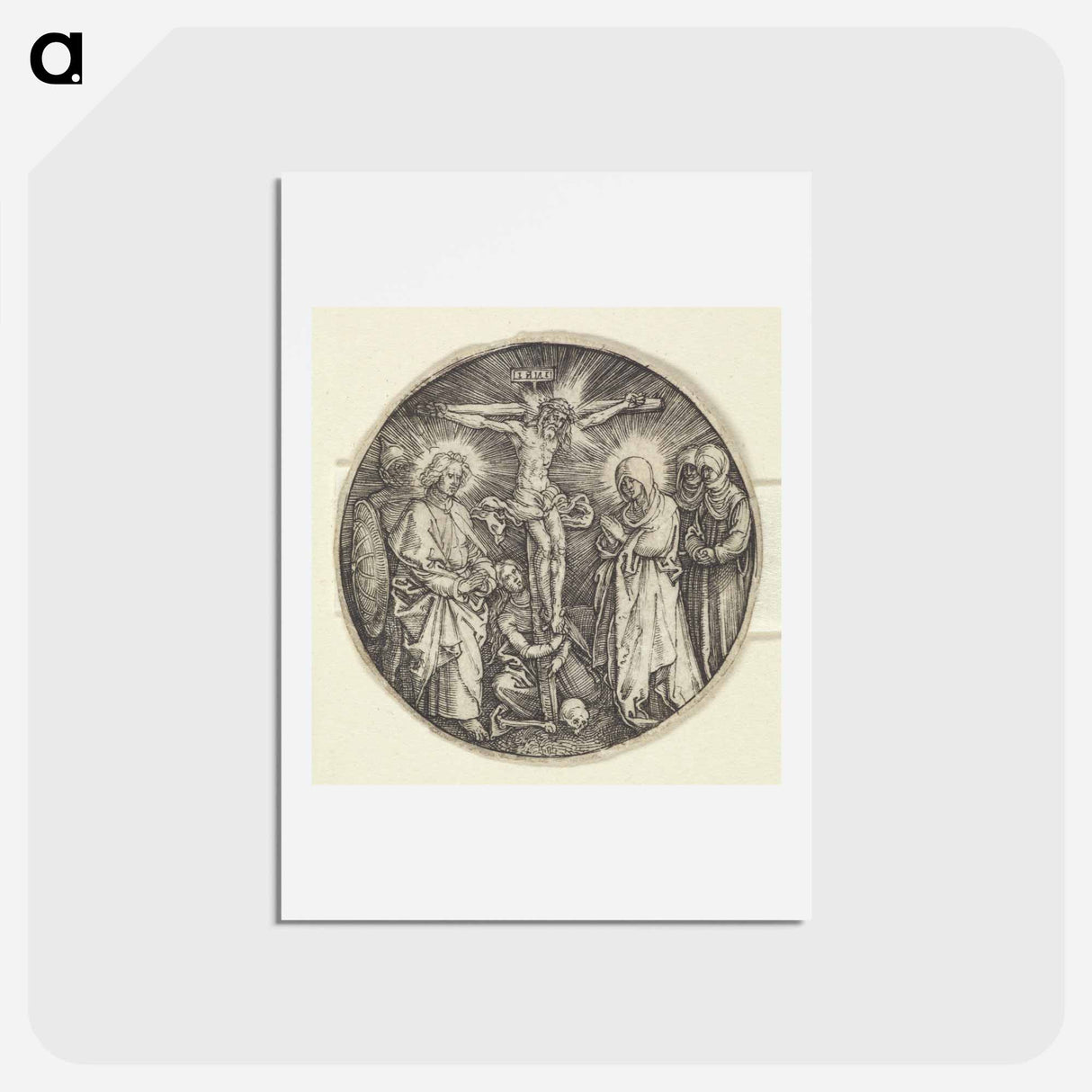 The Small Crucifixion - アルブレヒト デューラー Postcard.