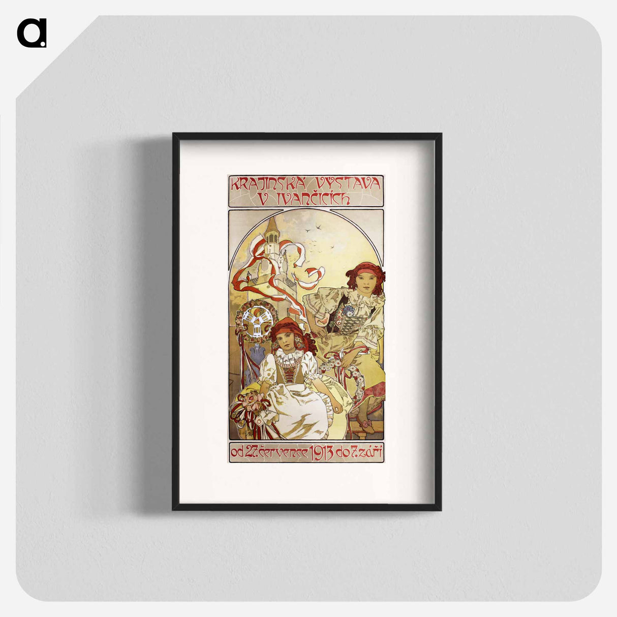 The Provincial Exhibition in Ivanchidze - アルフォンス ミュシャ Poster.