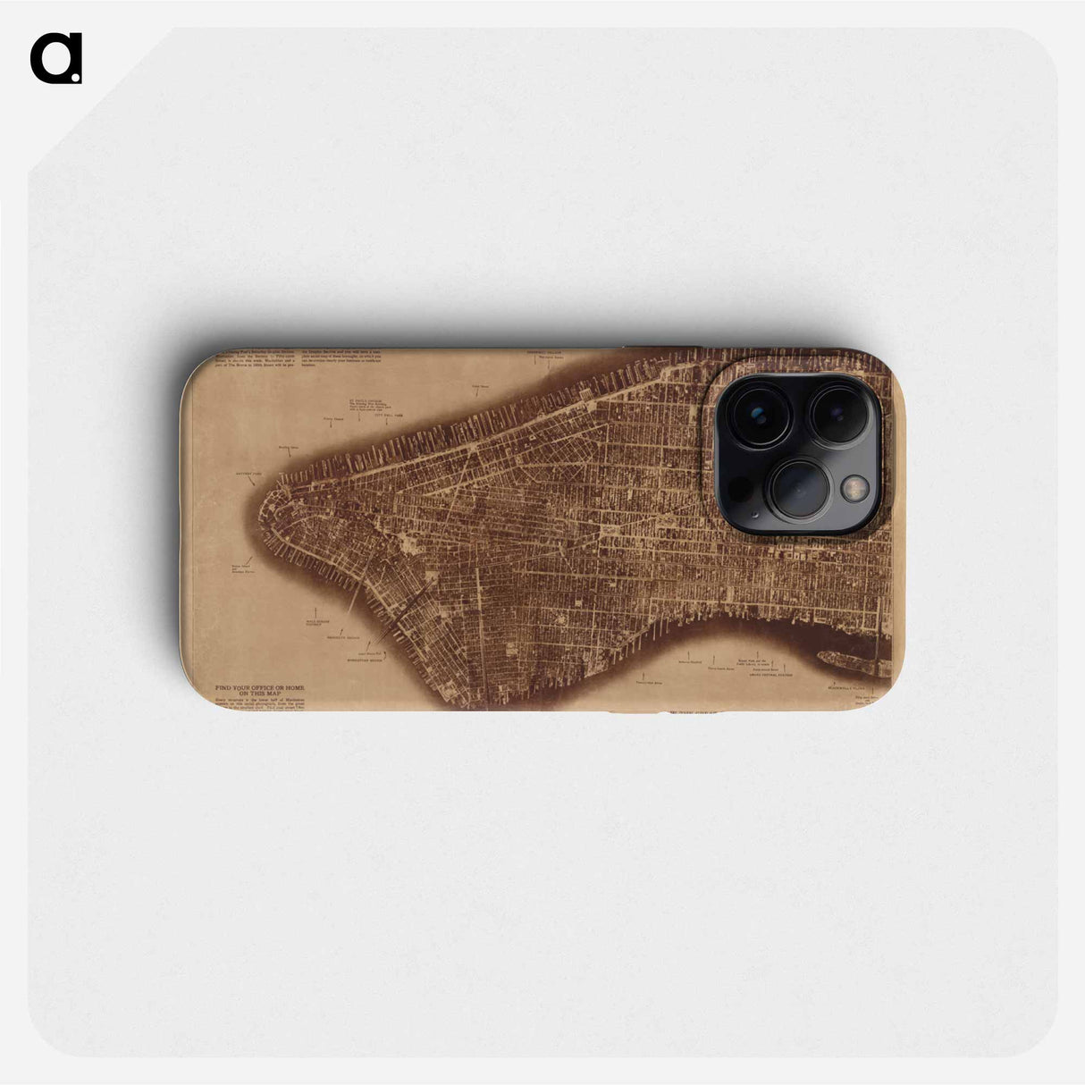 New York City - アンティーク地図 Phone Case.