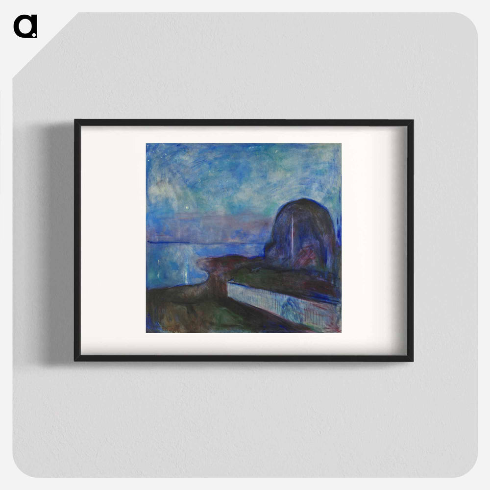 August Strindberg - エドヴァルド ムンク Poster.