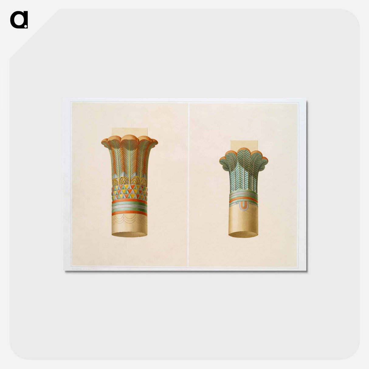 アートポストカード-Dactyliform Capitals
- エジプト美術史 Postcard.