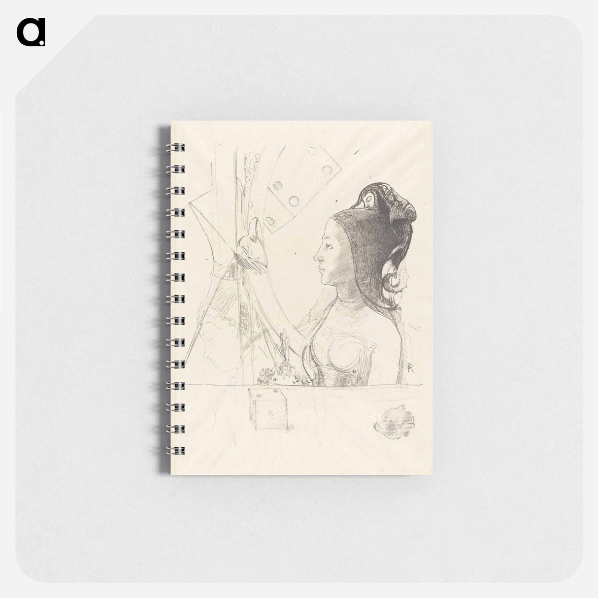 Femme de Profil - オディロン ルドン Memo.