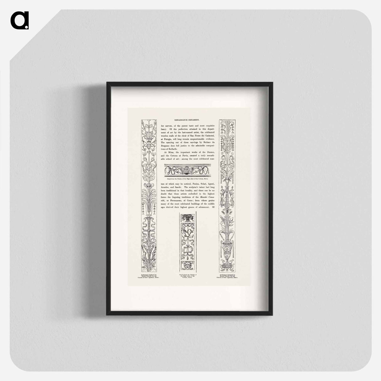 アートポスター-Renaissance Ornament, From The Grammar of Ornament
- 装飾の文法 Poster.