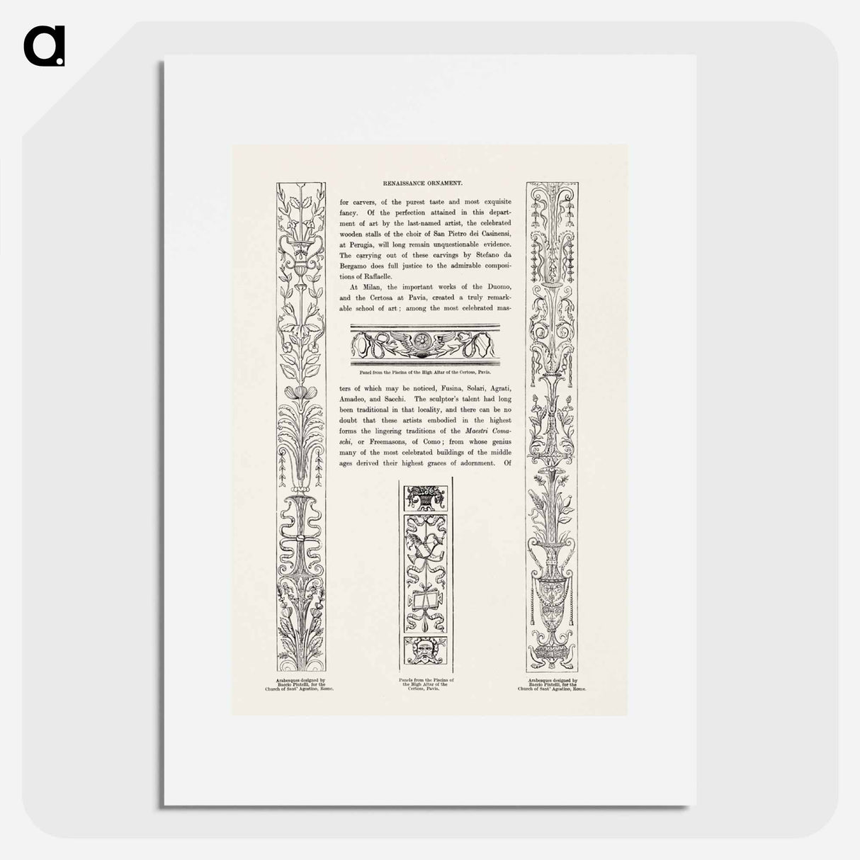 アートポスター-Renaissance Ornament, From The Grammar of Ornament
- 装飾の文法 Poster.