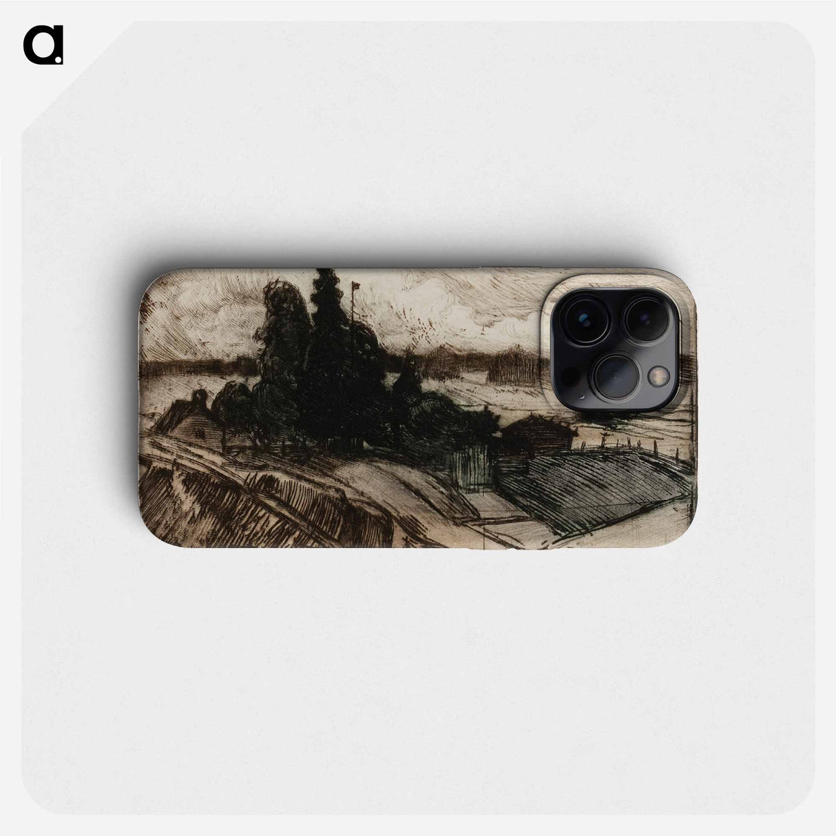Summer landscape from uusimaa province - アルバート エーデルフェルト Phone Case.