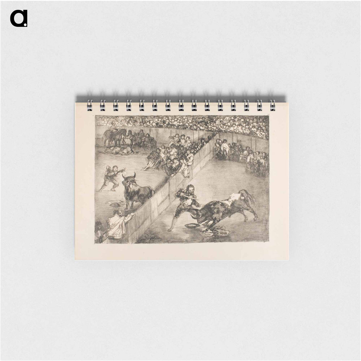 Bullfight in a divided ring - フランシスコ デ ゴヤ Memo.