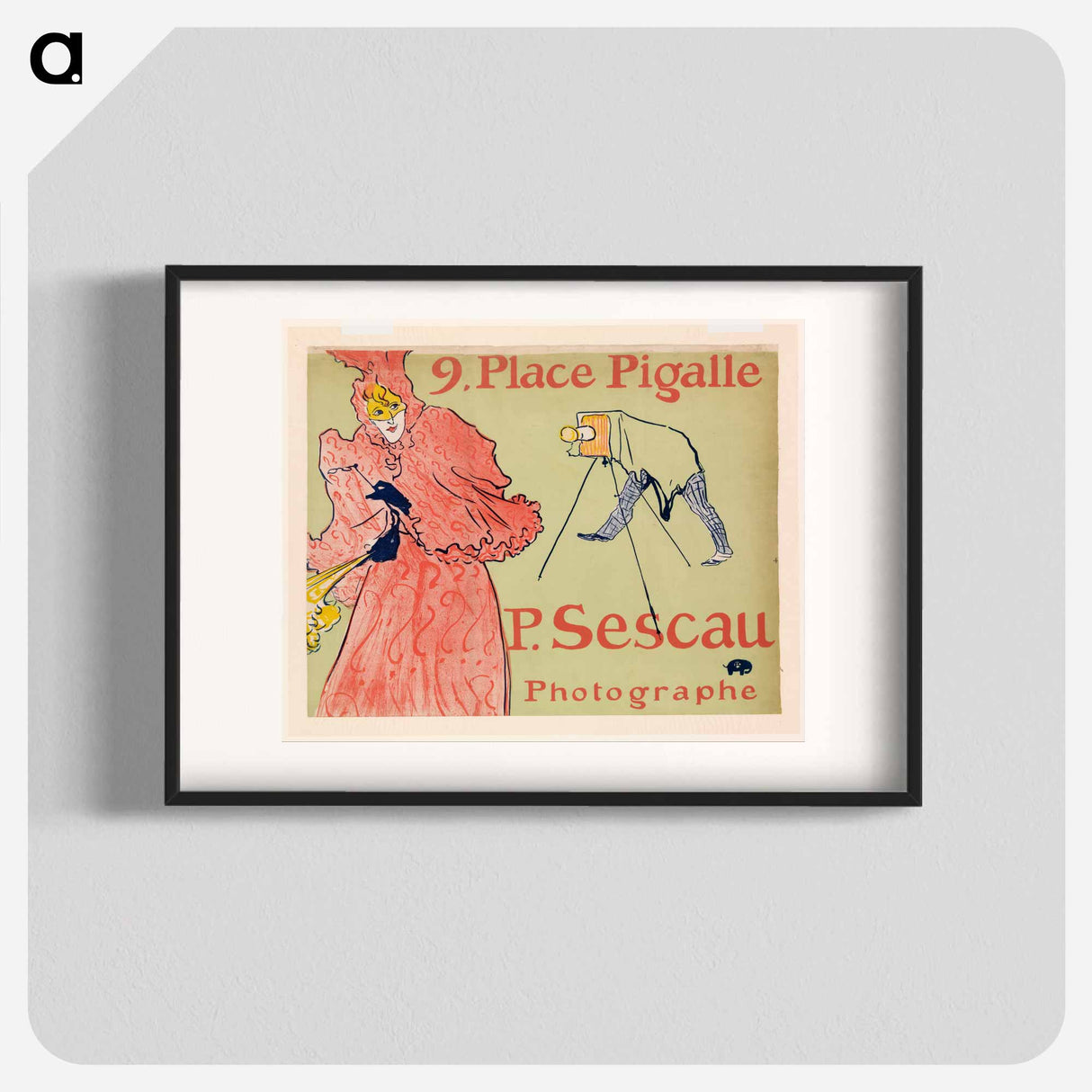 The Photographer Sescau - Henri de Toulouse-Lautrec Poster.