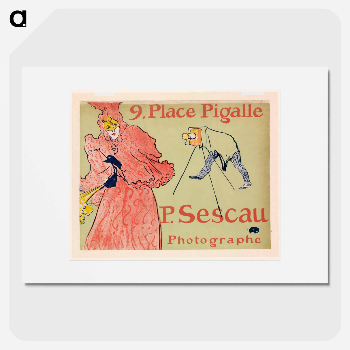 The Photographer Sescau - Henri de Toulouse-Lautrec Poster.