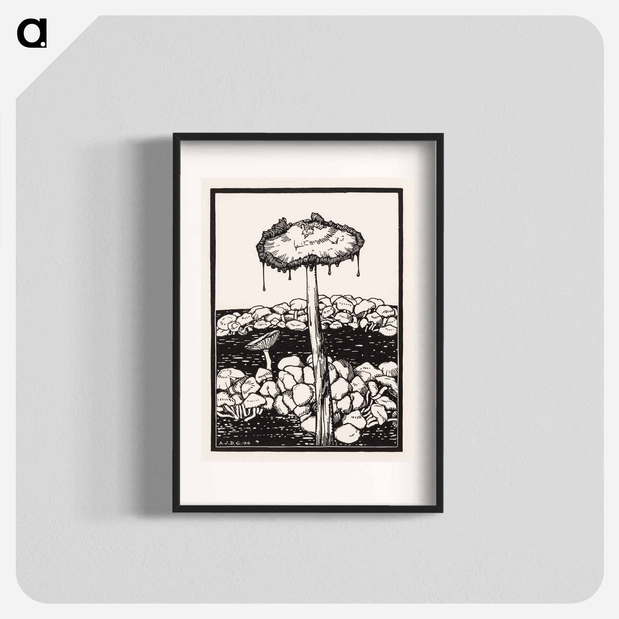 Dripping mushroom - ユリー デ フラーハ Poster.