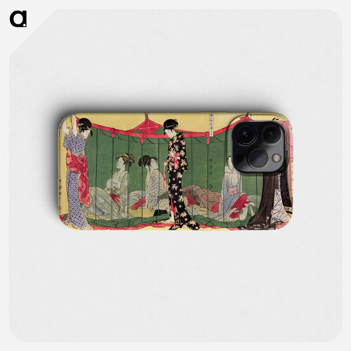 Fujin Tomarikyaku no zu - 喜多川 歌麿 Phone Case.