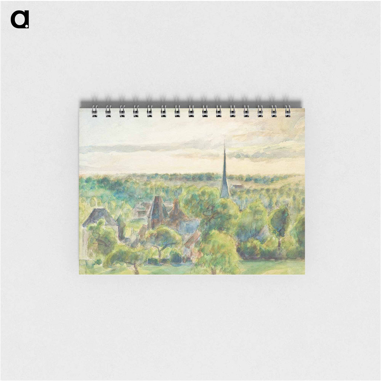 Landscape at Eragny - カミーユ ピサロ Memo.