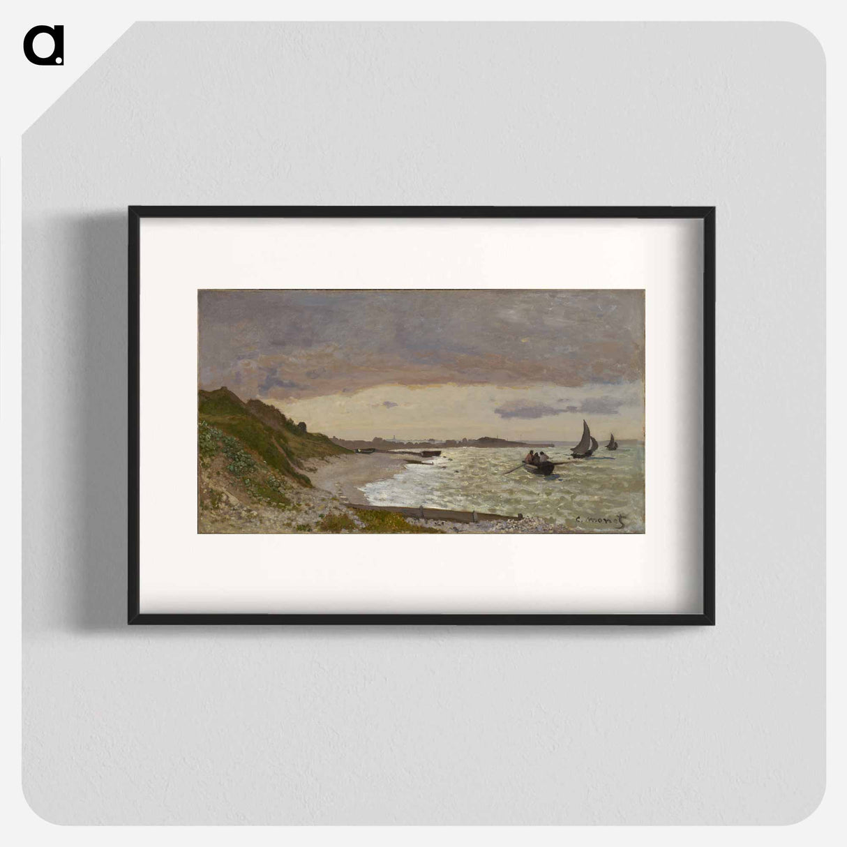 アートポスター-Impressionist. Landscape with coast. - クロード モネ Poster.
