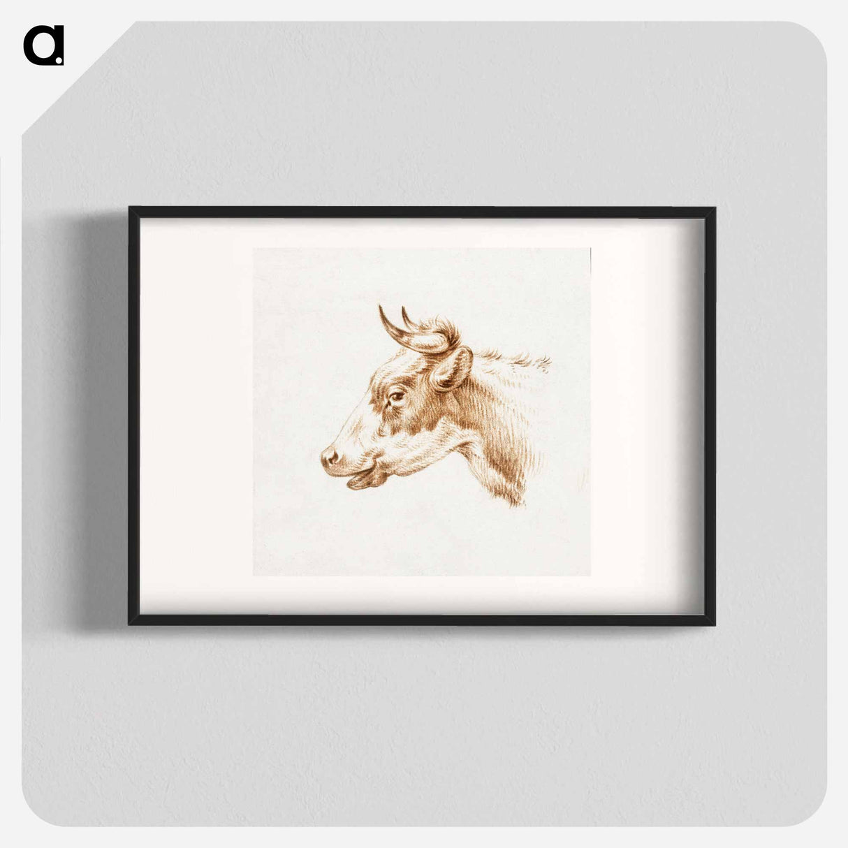 Head of a cow - ジャン ベルナール Poster.