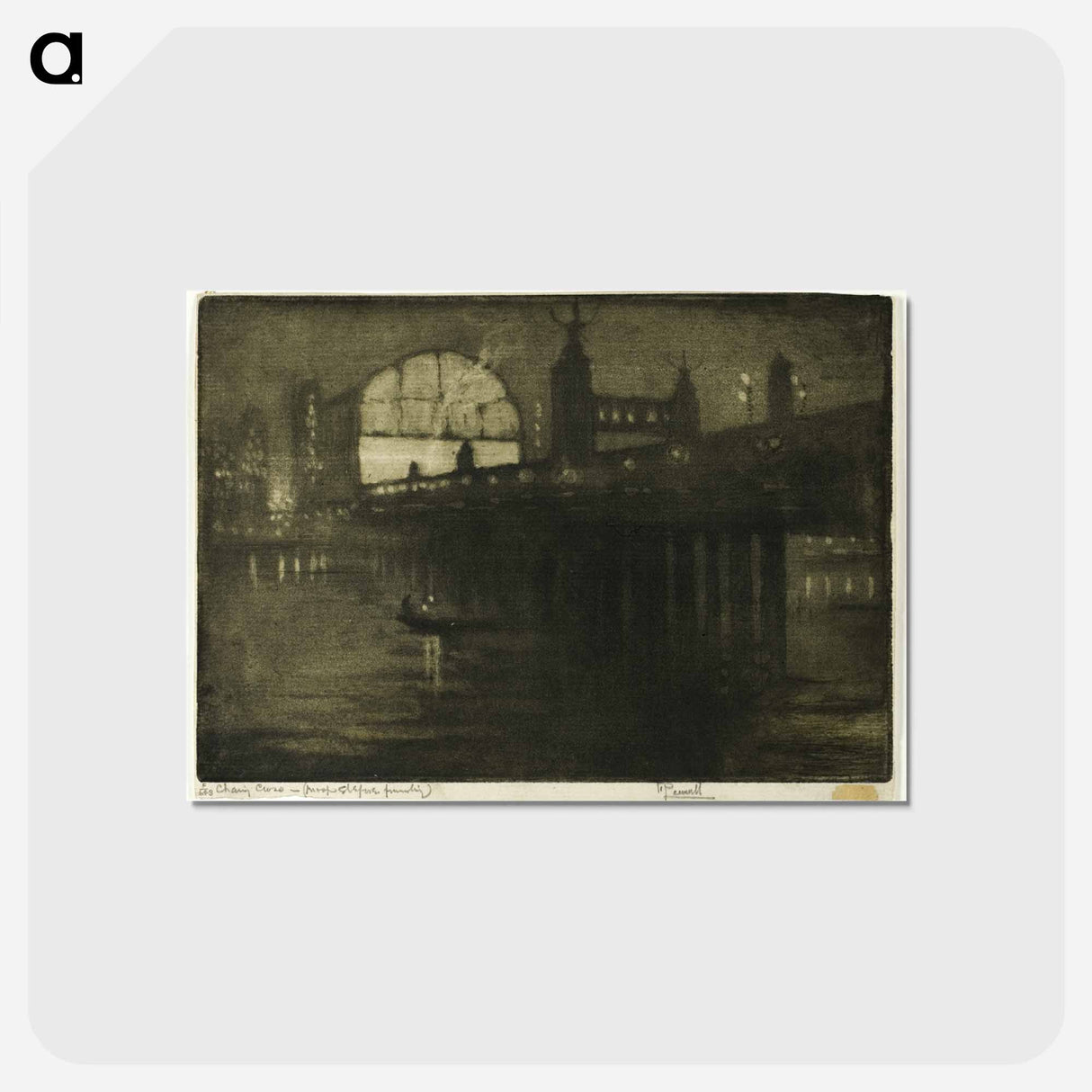 アートポストカード-Charing Cross at Night
- ジョセフ ペネル Postcard.
