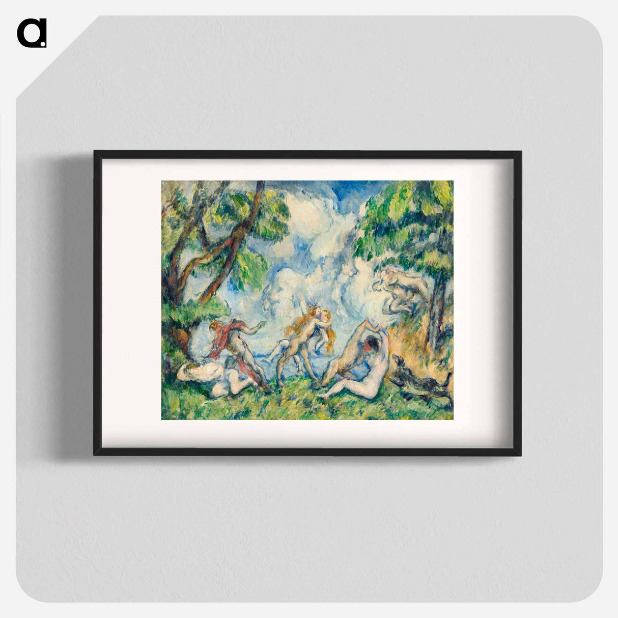 The Battle of Love - Paul Cezanne Poster.