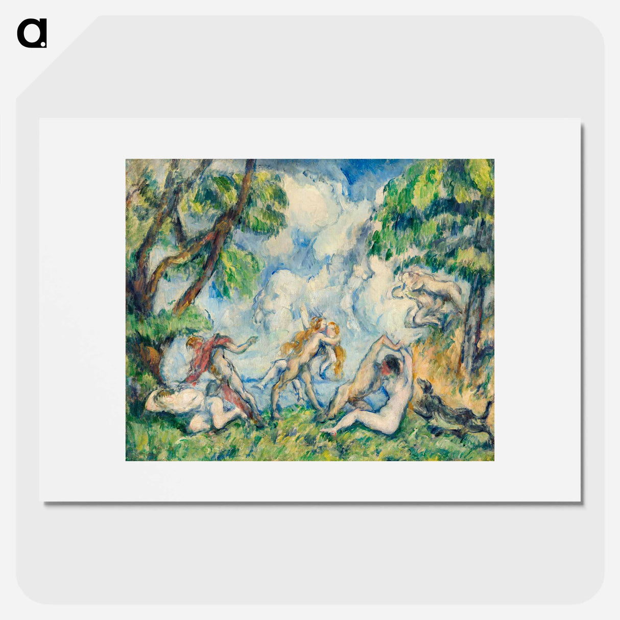 The Battle of Love - Paul Cezanne Poster.