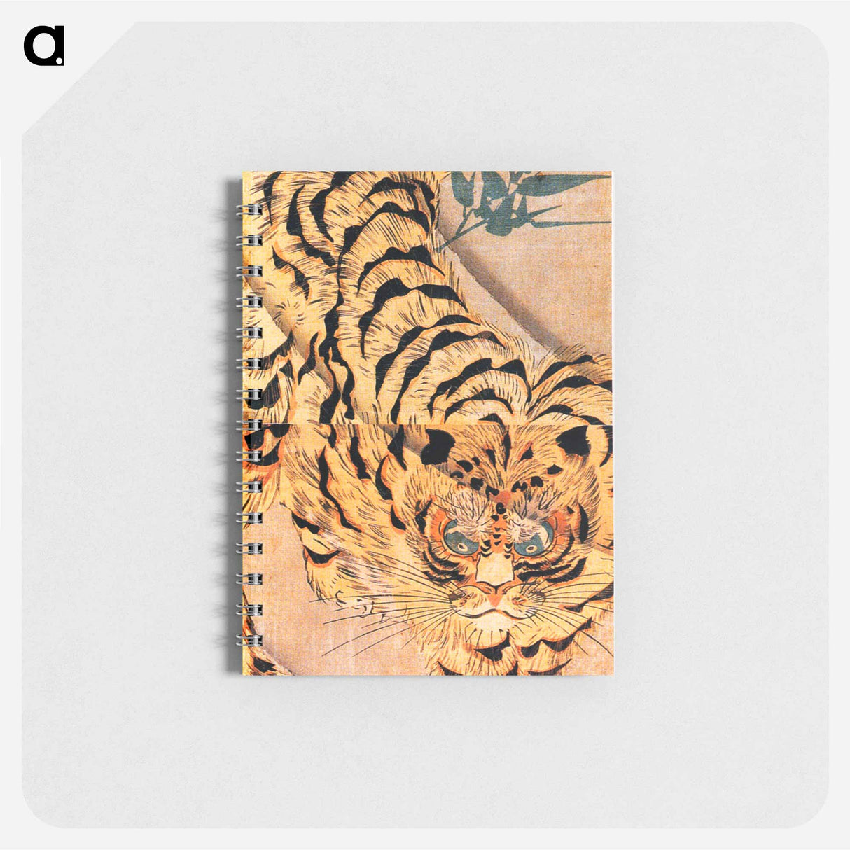 Tiger walking on a windy day - 歌川 国芳 Memo.