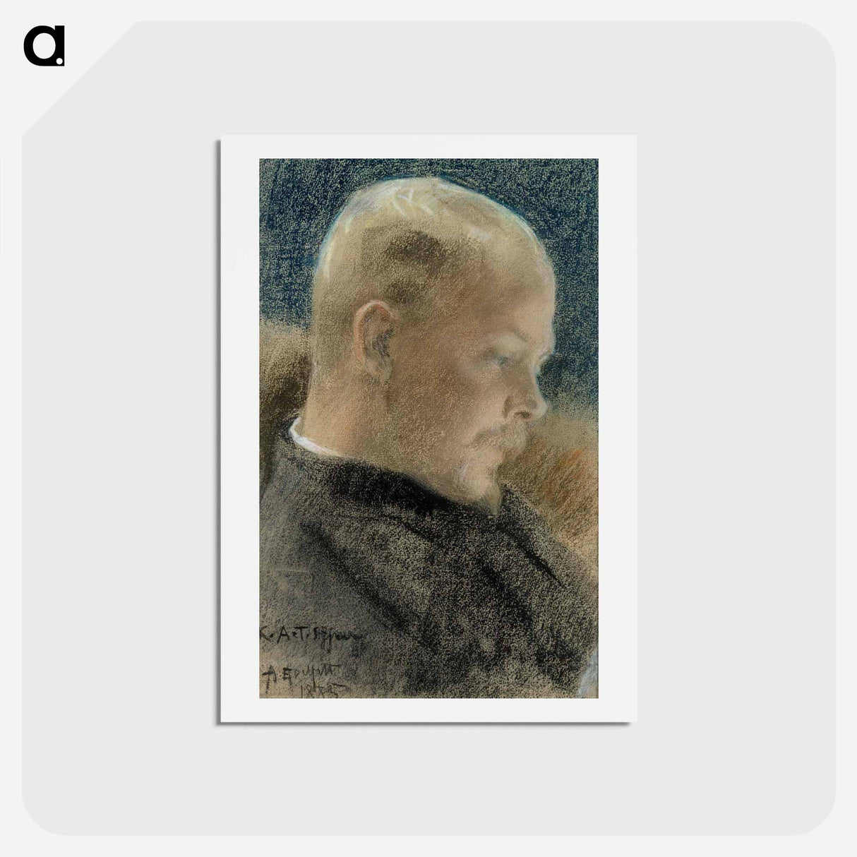 Portrait of the author Karl A. Tavaststjerna - アルバート エーデルフェルト Postcard.