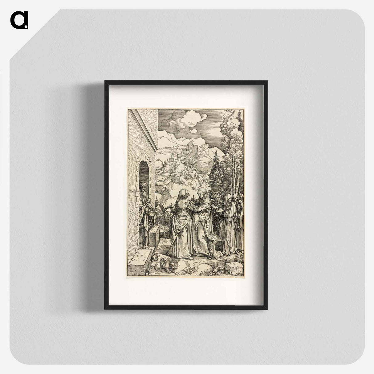 The Visitation - アルブレヒト デューラー Poster.