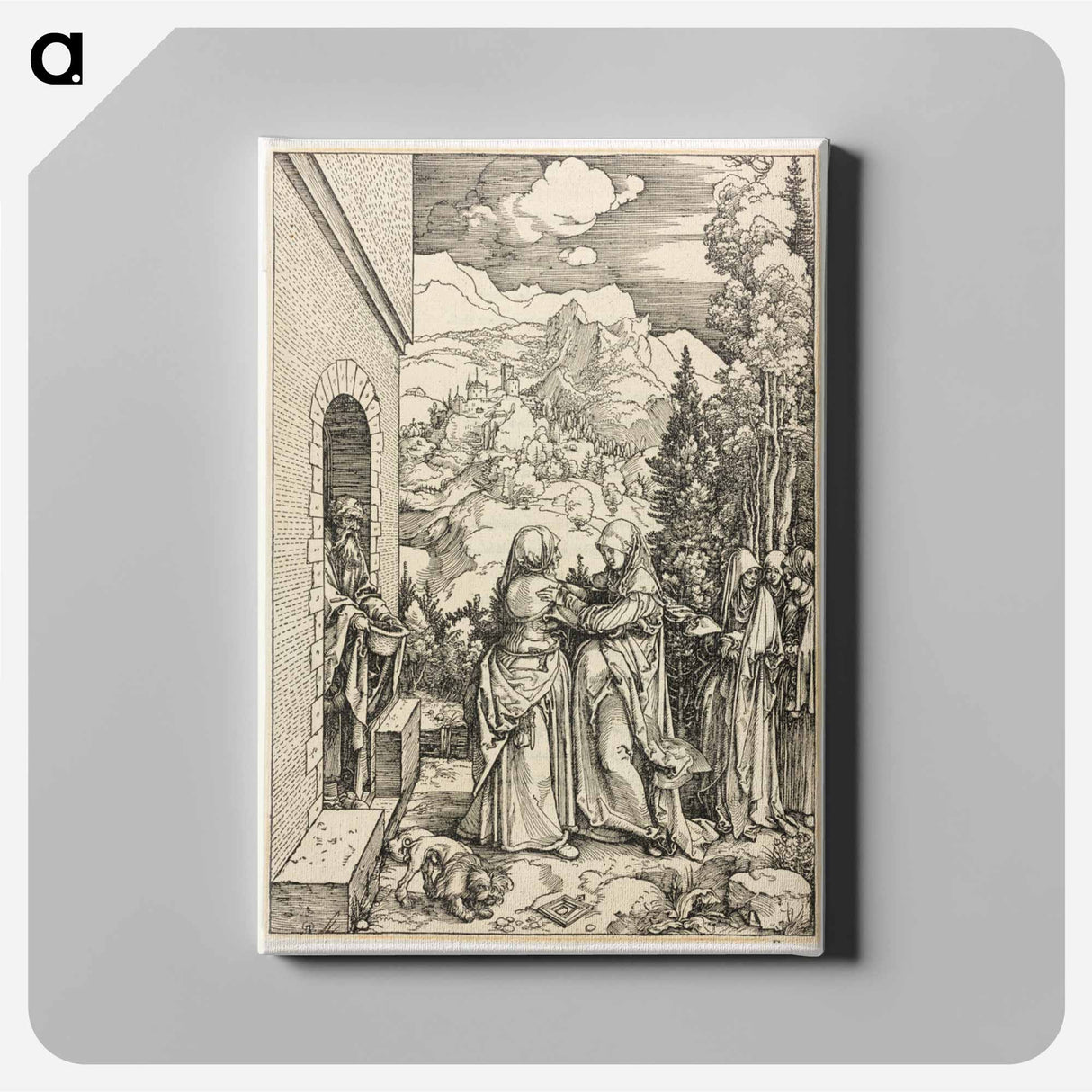 The Visitation - アルブレヒト デューラー Canvas.